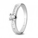 Anillo de compromiso de platino y diamantes 0.46 ct