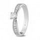 Anillo de platino y diamantes 0.53ct